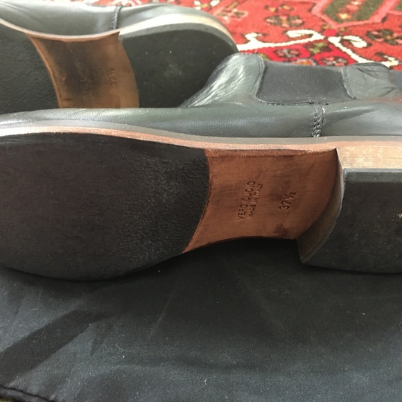 Gidigio black leather boots size 37.5 - Picture 6 of 8